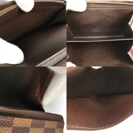  LOUIS VUITTON ルイヴィトン ダミエ ポルトモネ・ビエトレゾール 二つ折り財布 CA0074 N61730