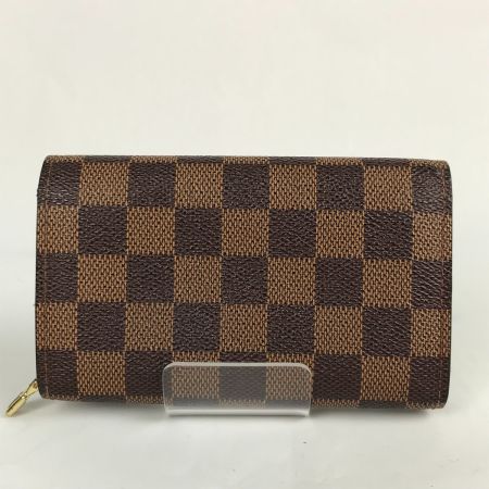  LOUIS VUITTON ルイヴィトン ダミエ ポルトモネ・ビエトレゾール 二つ折り財布 CA0074 N61730