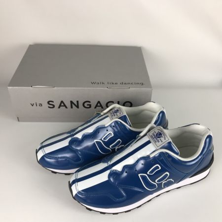  sangacio サンガッチョ にゅ～ず 29cm スリッポン スニーカー 箱付き GT-40 ブルーメタリック