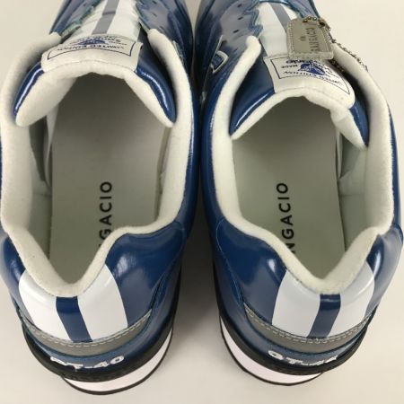  sangacio サンガッチョ にゅ～ず 29cm スリッポン スニーカー 箱付き GT-40 ブルーメタリック