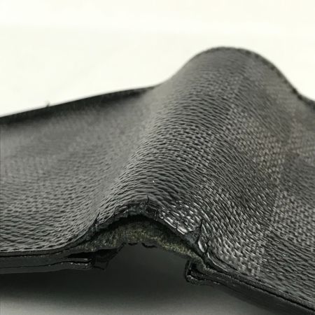  LOUIS VUITTON ルイヴィトン ダミエ グラフィット ポルトフォイユ・スレンダー 2つ折り財布 N63142 ブラック