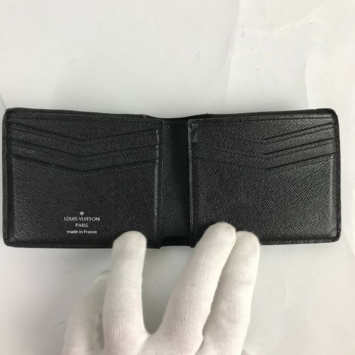 LOUIS VUITTON ルイヴィトン ダミエ グラフィット ポルトフォイユ・スレンダー 2つ折り財布 N63142  ブラック｜中古｜なんでもリサイクルビッグバン