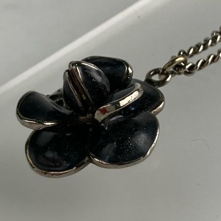  CHANEL シャネル ネックレス ココマーク カメリア 2009年プレコレクション（春夏モデル）ラメ 09 P ブラック