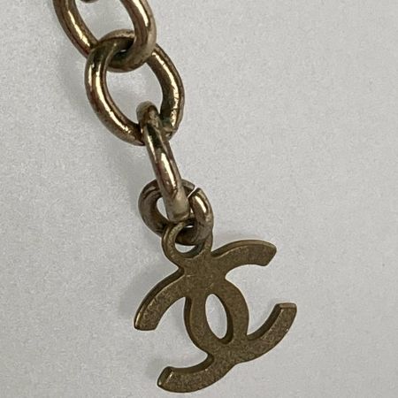  CHANEL シャネル カメリア ココマーク フラワーモチーフ ネックレス ラインストーン ブラック x ホワイト