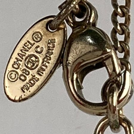  CHANEL シャネル カメリア ココマーク フラワーモチーフ ネックレス ラインストーン ブラック x ホワイト