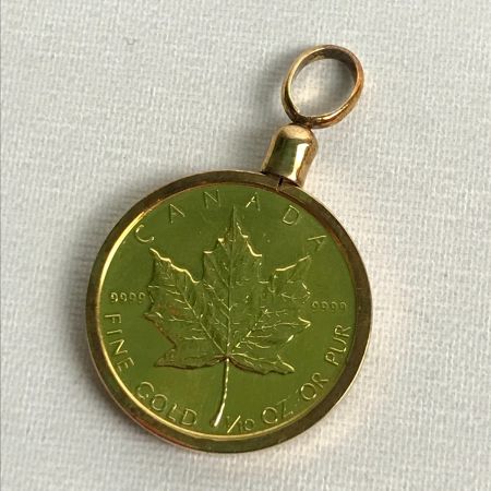  金貨 K24 メイプルリーフ金貨 3.11g カナダ 1986年 1/10オンス エリザベス2世