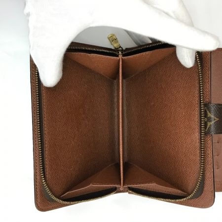  LOUIS VUITTON ルイヴィトン ポルトパピエ ジップ 二つ折り財布 モノグラム  M61207 ブラウン