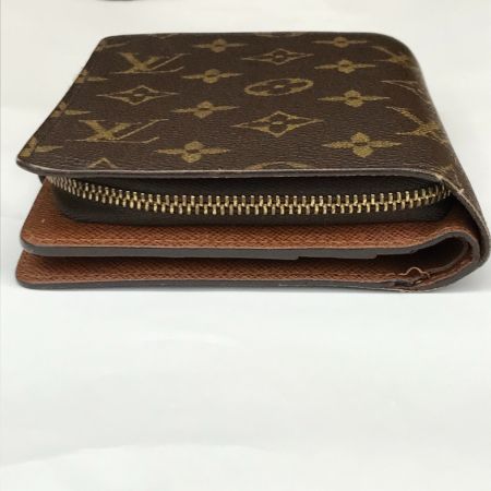  LOUIS VUITTON ルイヴィトン ポルトパピエ ジップ 二つ折り財布 モノグラム  M61207 ブラウン