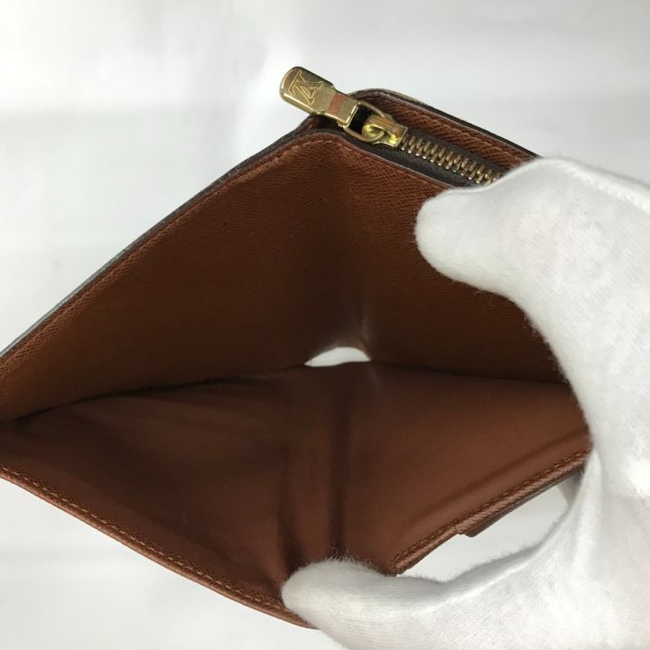 LOUIS VUITTON ルイヴィトン ポルトパピエ ジップ 二つ折り財布 モノグラム M61207 ブラウン｜中古｜なんでもリサイクルビッグバン