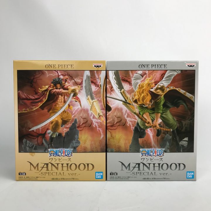 MANHOOD 白ひげ ロジャー ONE PIECE ワンピース フィギュア 2体セット｜中古｜なんでもリサイクルビッグバン