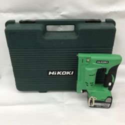 ■■ HiKOKI ハイコーキ コードレスタッカ 日立 バッテリー・充電器付 N14DSL グリーン Bランク