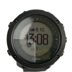■■ SUUNTO スント 腕時計 充電式デジタルウォッチ TRAVERSE ALPHA OW151 ブラック 充電ケーブル・箱・取説付 Bランク