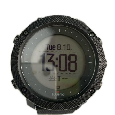 SUUNTO スント 腕時計 充電式デジタルウォッチ TRAVERSE ALPHA OW151 ブラック 充電ケーブル・箱・取説付