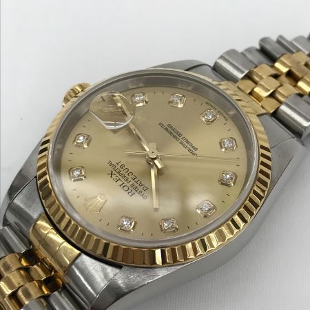  ROLEX ロレックス デイトジャスト 自動巻き 箱付 U番 メンズ腕時計 16233 イエローゴールド