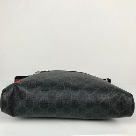  GUCCI グッチ メッセンジャーバッグ ショルダーバッグ GGスプリーム 箱 保存袋 紙袋付 474137 ブラック