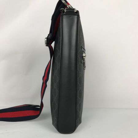  GUCCI グッチ メッセンジャーバッグ ショルダーバッグ GGスプリーム 箱 保存袋 紙袋付 474137 ブラック