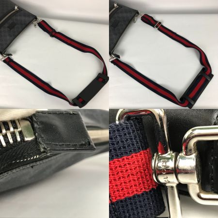  GUCCI グッチ メッセンジャーバッグ ショルダーバッグ GGスプリーム 箱 保存袋 紙袋付 474137 ブラック