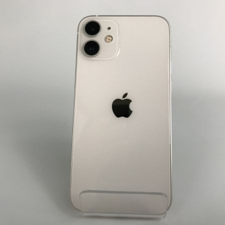  Apple アップル iPhone12 mini 128GB au △ SIMロック有 MGDM3J/A ホワイト 本体のみ