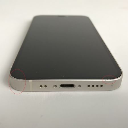  Apple アップル iPhone12 mini 128GB au △ SIMロック有 MGDM3J/A ホワイト 本体のみ