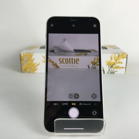  Apple アップル iPhone12 mini 128GB au △ SIMロック有 MGDM3J/A ホワイト 本体のみ