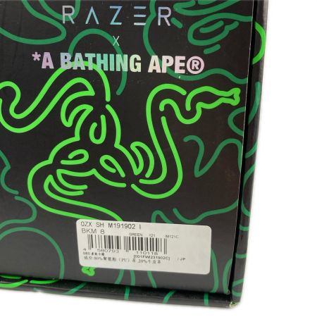 A BATHING APE RAZER×BAPE NEON CAMO M2 26cm スニーカー ブラック×ライトグリーン