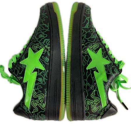  A BATHING APE RAZER×BAPE NEON CAMO M2 26cm スニーカー ブラック×ライトグリーン