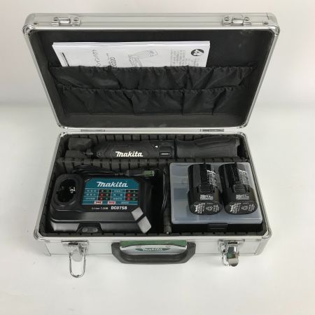  MAKITA マキタ 充電式ペンインパクトドライバ 本体/充電器/バッテリー２個 /取説/ケース付き  TD022D ブラック