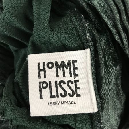  ISSEY MIYAKE イッセイミヤケ HOMME PLISSE × ISSEY MIYAKE オムプリッセ イッセイミヤケ プリーツパンツ サイズ2 HP01JF102 ダークグリーン