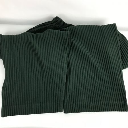  ISSEY MIYAKE イッセイミヤケ HOMME PLISSE × ISSEY MIYAKE オムプリッセ イッセイミヤケ プリーツパンツ サイズ2 HP01JF102 ダークグリーン