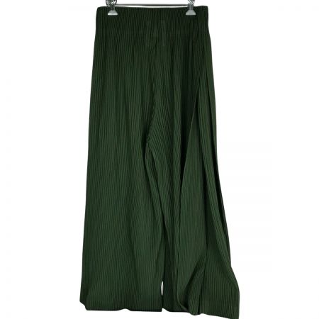  ISSEY MIYAKE イッセイミヤケ HOMME PLISSE × ISSEY MIYAKE オムプリッセ イッセイミヤケ プリーツパンツ サイズ2 HP13JF135 グリーン