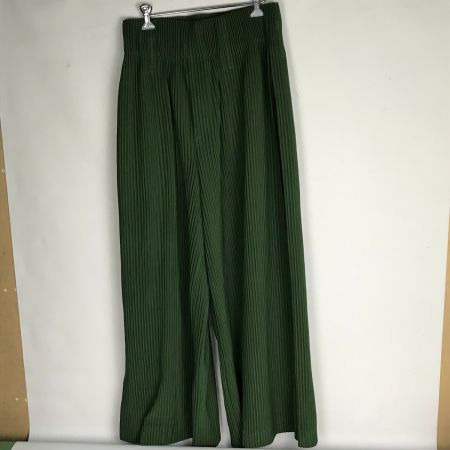  ISSEY MIYAKE イッセイミヤケ HOMME PLISSE × ISSEY MIYAKE オムプリッセ イッセイミヤケ プリーツパンツ サイズ2 HP13JF135 グリーン