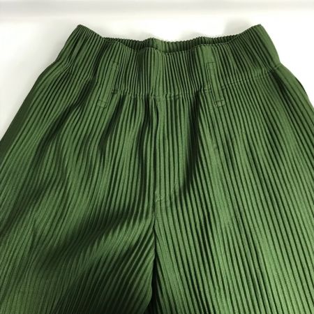  ISSEY MIYAKE イッセイミヤケ HOMME PLISSE × ISSEY MIYAKE オムプリッセ イッセイミヤケ プリーツパンツ サイズ2 HP13JF135 グリーン