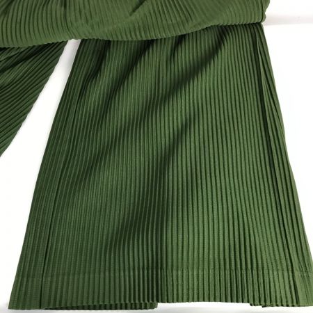  ISSEY MIYAKE イッセイミヤケ HOMME PLISSE × ISSEY MIYAKE オムプリッセ イッセイミヤケ プリーツパンツ サイズ2 HP13JF135 グリーン