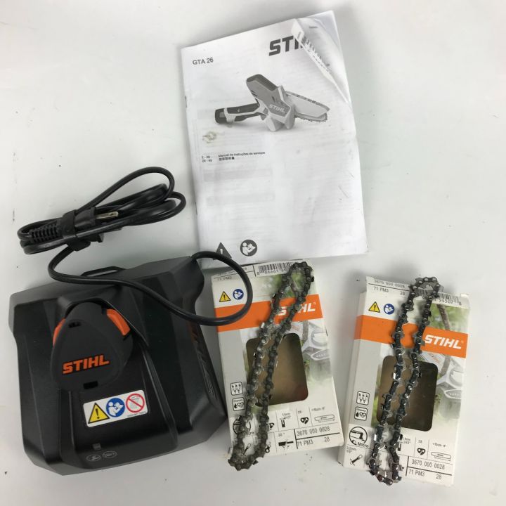 STIHL スチール 電動工具 ガーデンカッター バッテリーチェンソー GTA26 オレンジ｜中古｜なんでもリサイクルビッグバン