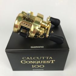 ■■ SHIMANO シマノ ベイトリール カルカッタコンクエスト100 右巻き 04232 Bランク