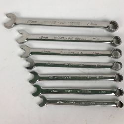 ■■ Snap-on スナップオン コンビネーションレンチセット 10・11・12・13・14・15・17ｍｍ 計7本セット PAT5551322 Cランク