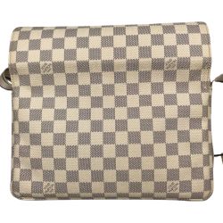 ■■ LOUIS VUITTON ルイヴィトン ダミエ アズール ナヴィグリオ ショルダーバッグ N51189 ホワイト×グレー Bランク