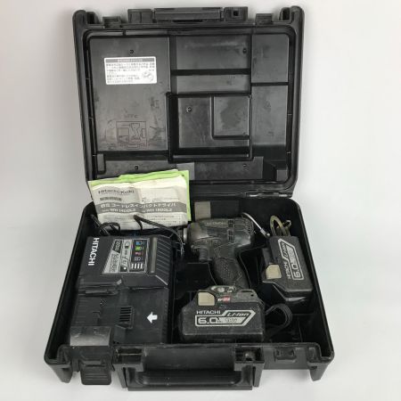  HITACHI 日立 電動工具 インパクトドライバ コードレス式 18v 609538 WH18DDL2 ブラック