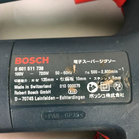  BOSCH ボッシュ 電子スーパージグソー 100V GST135BCE