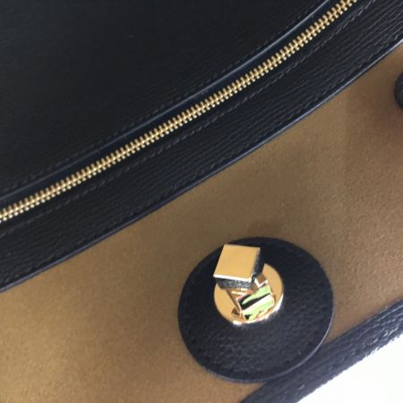  Longchamp ロンシャン Shop-It ショップイット トートバッグ レザー ブラック