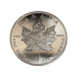 ■■  プラチナ メイプルリーフ コイン 1oz 31.1g エリザベス2世 1991 Aランク