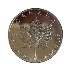 ■■  プラチナ メイプルリーフ コイン 1oz 31.1g エリザベス2世 1991 Aランク