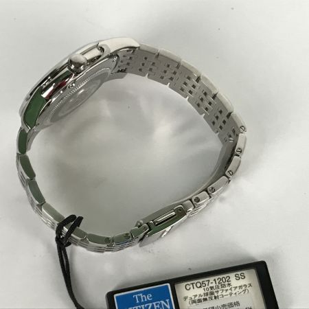  CITIZEN シチズン クロノマスター クォーツ 腕時計 箱・取説・コマ付 CTQ57-1202 ブラック