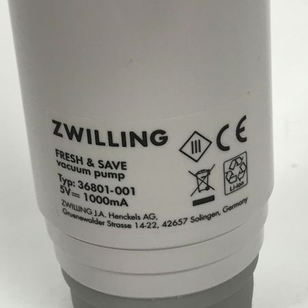  ツヴィリング TWILLING 真空ガラスコンテナ 3Pセット 真空ポンプ 1個 保存容器 未使用品