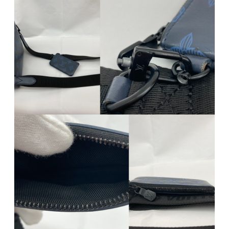  LOUIS VUITTON ルイヴィトン デュオ・メッセンジャー モノグラム・シャドウ ショルダーバッグ M45730 ネイビー