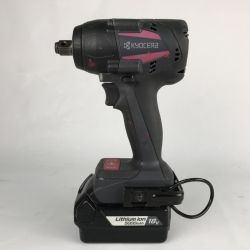 ■■ KYOCERA キョウセラ 京セラ インパクトレンチ 充電池1個付 コードレス式 18v 001235 DIW183 ブラック Cランク