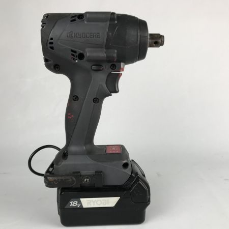  KYOCERA キョウセラ 京セラ インパクトレンチ 充電池1個付 コードレス式 18v 001235 DIW183 ブラック
