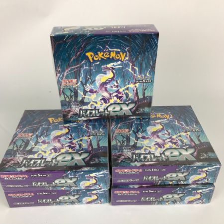   ポケモンカードゲーム バイオレットex トレカ BOX 計５箱 シュリンク付