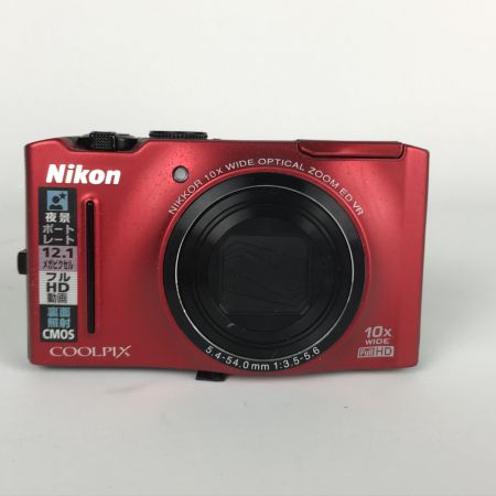  Nikon ニコン クールピクス COOLPIX デジタルカメラ  S8100 レッド