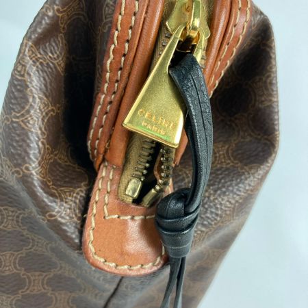  CELINE セリーヌ マカダム柄 アクセサリーポーチ オールドセリーヌ ブラウン